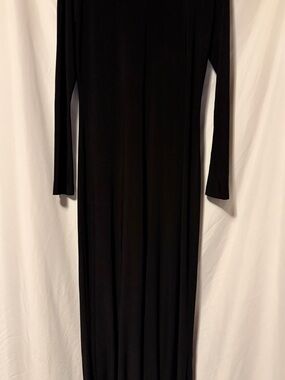 Classic Black Long Sleeve Zip Up Jumpsuit Women
